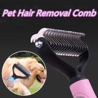 【CW】 2022 New Hair Removal Comb for Dogs Detangler Fur Trimming Dematting Grooming matted Curly