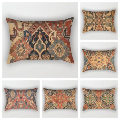hot！【DT】✌☃♨  Ethnic Pillowcase Decoration Room Sofa Cushion Cover 30x50 Waist 40x60