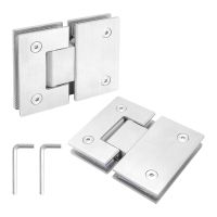 2Piece 180 Degree Shower Door Hinges Brushed Nickel Shower Door Hinges Heavy Duty 304 Stainless Steel