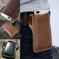 PU Leather Phone Case Cover Belt Clip Phone Holster Travel Hiking Waist Bag Mobile Phone Bag Mini Bags Vintage Pack