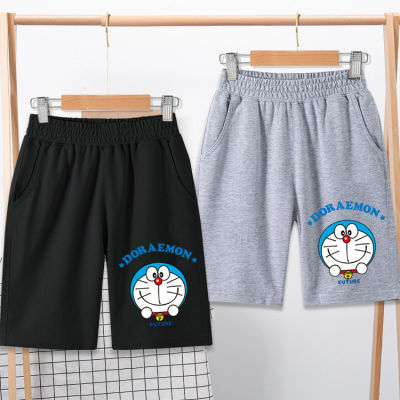 กางเกงเด็กกีฬาขาสั้นรุ่นมีกระเป๋าเอวยาวยืดใส่สบายได้ทั้งเด็กชายและเด็กหญิงF97
