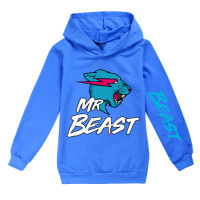 Mr Beast Lightning Cat เด็ก Hoodies หญิงแขนยาว Hooded เสื้อกันหนาว Casual บุคลิกภาพเสื้อกันหนาวมีฮู้ด1213X เสื้อผ้าเด็ก Pullover กีฬาเสื้อฮู้ดแขนยาวลำลอง