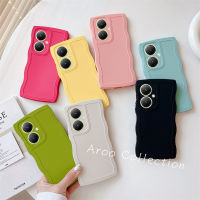 เคสโทรศัพท์ VIVO Y27 Y78 4G 5G 2023 เคส Phone Case นิ่มนิ่มแคนดี้สีสันใบใหญ่เวฟปกป้องเลนส์ปลอกซิลิโคนฝาครอบด้านหลังกันกระแทก