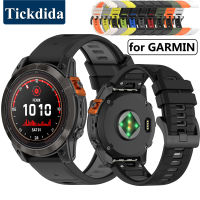 Quickfit ซิลิโคนสำหรับ Garmin Fenix 7 7X 6X 6 Pro 5 5X Plus Epix Pro 2 Tactix vo สายนาฬิกา26มม. 22มม. สายรัดข้อมือสร้อยข้อมือ