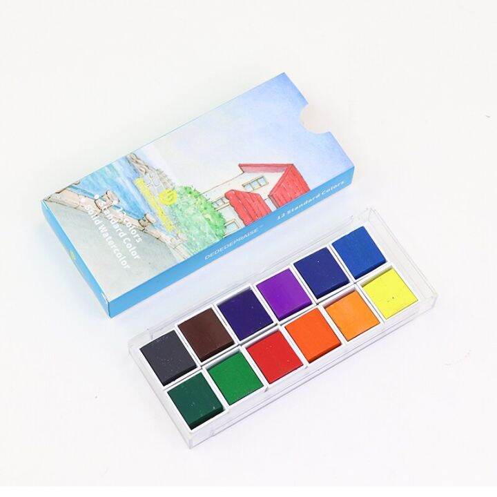 12-colors-solid-watercolor-paint-set-professional-landscape-color-watercolor-pigment-painting-for-beginner-drawing-art-supplies