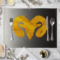 Animal Table Mat Gold Animal Placemat For Dining Table Dog Individual Table Mat Pad Bowl Coffee Drink Coasters Colour Decoration