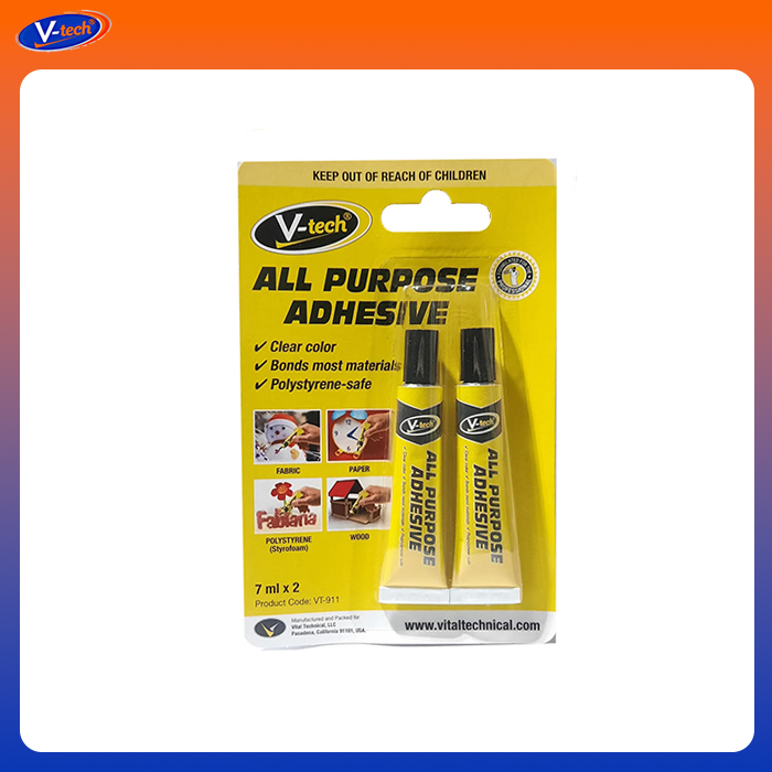Vtech All Purpose Adhesive (Clear Color) For Fabric, Paper