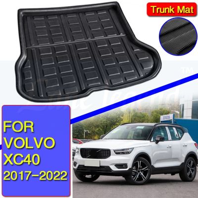 ถาดรองที่รองเท้าสำหรับ Volvo XC40 2017 2018 2019 ~ 2022ฝาหน้าฝาหลังกระโปรงรถแผ่นปูพื้นถาดรองสัมภาระพรมกันน้ำที่ป้องกันโคลน