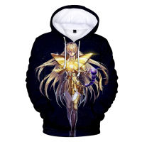 2023 NewSaint Seiya 3D Hoodies แฟชั่นการ์ตูนอัศวิน Of The Zodiac Hoodie เสื้อผู้ชายผู้หญิง Harajuku Streetwear ขนาดใหญ่ Hoodies