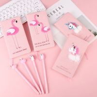 [Hagoya Stationery Stor] ชุดสาวสีชมพูน่ารัก Flamingo Notebook Pen Set ของขวัญคู่ใหม่พร้อมกล่องหนังสือของขวัญเครื่องเขียนโรงเรียน