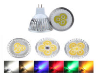 แสง MR16/GU5.3 LED Spotlight หลอดไฟ LED หรี่แสงได้ 3W 4W 5W 12V 110V 220V สีแดงสีเขียวสีฟ้า Lampada หลอดไฟ LED จุดแสงเทียน-ju544982