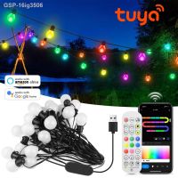 ร่อน ¤✔16ig3506 Colorido Led G40สตริง Lâmpada 15M 25 Blubs Festão Luzes De Fadas Natal Ano Quaro TO Decoração Do Jardim Ao Ar Livre Guirlanda