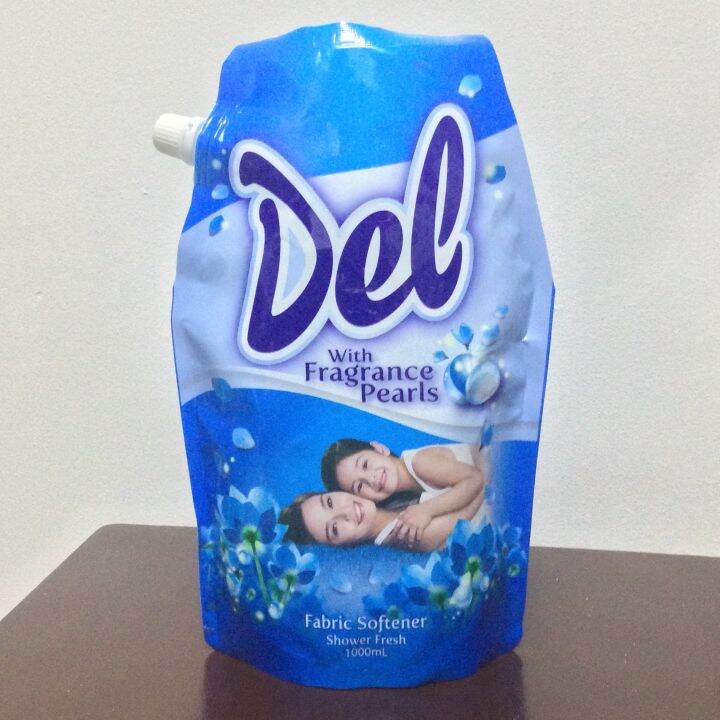 DEL FABRIC SOFTENER WITH FRAGRANCE PEARLS SHOWER FRESH BLUE Lazada PH