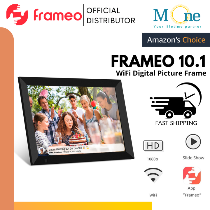 FRAMEO 10.1 Inch Smart WiFi Digital Photo Frame 1280x800 IPS LCD Touch
