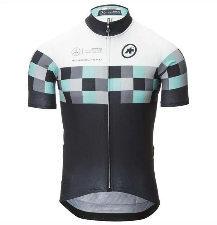 Mountain Bike Men Cycling Jersey Asos Works Team Grid Bicycle Top Shirt ...