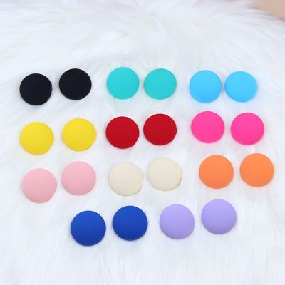 【YP】 Colors Round Earrings Stud for Trend Jewelry
