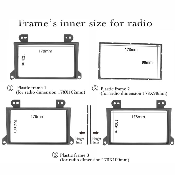 2-din-รถวิทยุ-fascia-formazda-mpv-2002-2007-dash-mount-trim-แผงเครื่องเล่น-cd-dvd-การติดตั้ง