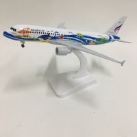 JASON TUTU 20cm Thai Bangkok Air Airbus 320 Plane Model Airplane Model Aircraft Model 1:300 Diecast Metal planes toys Gift