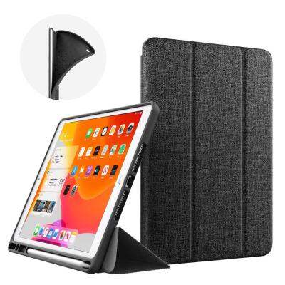 IPad 10.2 Case 2019,iPad รุ่นที่ 7 พร้อมที่ใส่ดินสอ,ผ้าอัลตร้าสลิมหนัง PU กันกระแทกนุ่ม TPU กลับ Trifold ยืนอัตโนมัตินอน/ตื่นปกสมาร์ทสำหรับ Apple iPad 10.2 2019