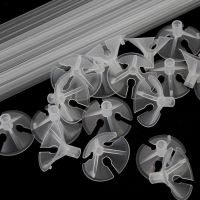 Cyuan 20pcs Balloons Holder Sticks with Cup Latex Balloon Stick Clear PVC Rods Party Decoration Event Party Ballons Accessories Balloons
