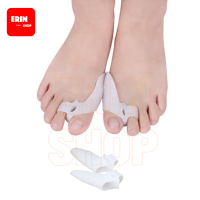 Bunion Toe Protector ป้องกันหัวแม่เท้าจากอาการตาปลา ปวดในข้อต่อนิ้วเท้าใหญ่ ปรับแนวนิ้วเท้า ตัวแก้ไขกระดูกและข้อ นิ้วเท้าทับซ้อน (1คู่) -สีขาว