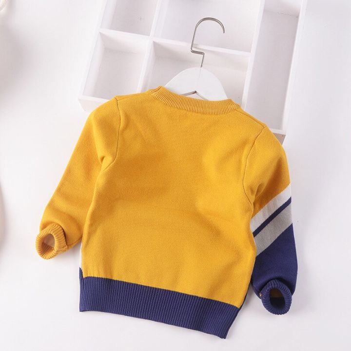 2023-autumn-winter-children-cartoon-tiger-knitted-sweaters-kids-baby-boys-double-knit-sweater-jumper-cotton-toddler-clothes-2-7y