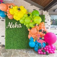 【DT】hot！ 164pcs/Set Hawaiian Garland Arch Wedding Birthday Hawaii Luau Aloha Suppl