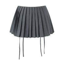 Mini skirts y2k clothes kawaii korean skirts for women black mini skirt high waisted pleated skirt with shorts white Drawstring