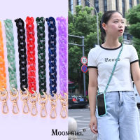 120CM Long Mobil Phone Lanyard Case Chain for Women Acrylic Bag Chain Cell Mobile Phone Pendant Hanger Accessories Jewelry