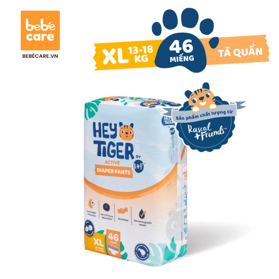 Mẫu dũng thử bìm tã hey tiger - tã dán size nb s l m - ảnh sản phẩm 1