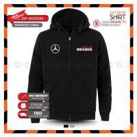 ซิป Hoodie Sulam Merc Benz Brabus AMG Performance Design G63 E63 C43 Baju Lelaki ฝ้ายลำลองแฟชั่นเย็บปักถักร้อย Jahit