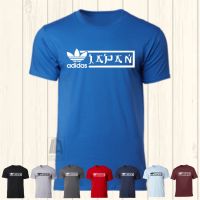 Japan Font STyle Blue T-Shirt 100 Cotton Uni MenWomenLadies White Black Red Navy Baju Hitam Putih Merah