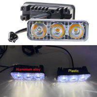 3LED รถ Daytime Running Light กันน้ำรถทำงานหมอกโคมไฟ Universal LED ไฟหน้า12V สำหรับรถ SUV ซีดานสำหรับรถยนต์