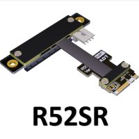 Extender M.2 Wifi A. E Key Ae To Pci-e X4 4x ริบบิ้นอะแดปเตอร์ Riser การ์ดสาย Gen3.0 Ae Key สำหรับ Pcie 3.0 X1 X4 X16การ์ด M2