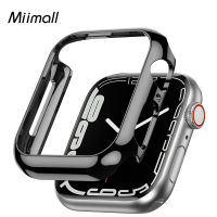 Miimall เคส Apple Watch Series 7 41Mm 45Mm,เคสชุบ Apple Watch 7,เคส Electroplating Ultra-Thin Hard PC Edge Cover Case สำหรับ Apple Watch 7 41Mm 45Mm