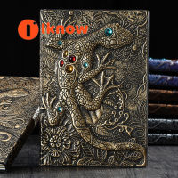 I Know Vintage Embossed Lizard Journal Notebook Diary Notebook Leather Diary Notepad Travel Journal For Office Home School Business