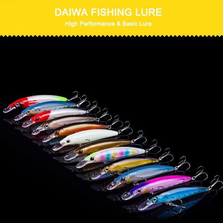 daiwa-ข้อเหวี่ยงระบบน้ำหนักทังสเตนตกปลาโดยใช้ปลามินเนาว์เป็นเหยื่อสูง110มม-14ก-ตะขอเหยื่อล่อสำหรับตกปลา