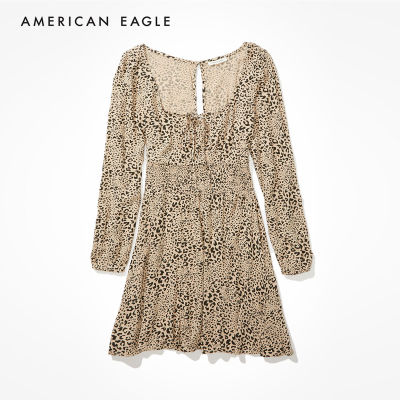 American Eagle Smocked Waist Mini Dress ชุดเดรส ผู้หญิง มินิ (EWDR 039-5777-207)