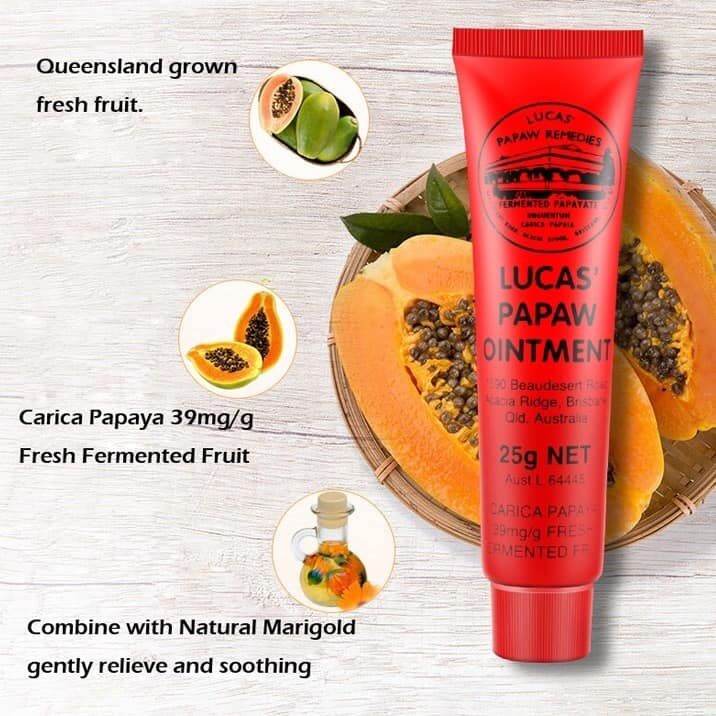 Australia 100 Original Lucas Papaw Ointment Chapped Lips Gravel Rash