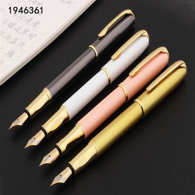 Luxury Quality 7023 Smooth Medium and fine Nib Business Office Fountain Pen New School Student Stationery Supplies Ink Pens