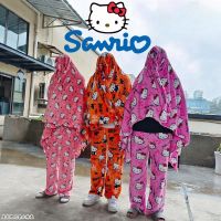 Sanrio ใหม่ฮาโลวีนผี H Ello K Itty ตุ๊กตาการ์ตูนผ้าห่มสำลีขนาดใหญ่น่ารักผ้าฝ้ายโซฟา Nap ผ้าห่มแผ่นเตียงของขวัญฤดูหนาว