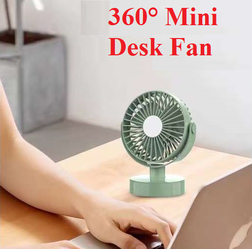 ESTORE Mini Fan Desk Electric Fan Portable USB Charging Personal