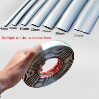 6810152030MM Universal Auto Self Adhesive Side Door Chrome Strip Moulding Decoration Bumper Protector Trim Tape Car Sticker