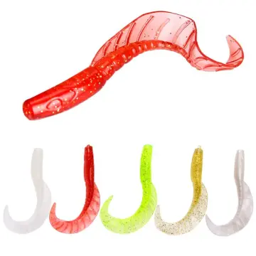 Curl Long Tail Soft Worm Bait Wobbler Bass Fishing Lure Silicone