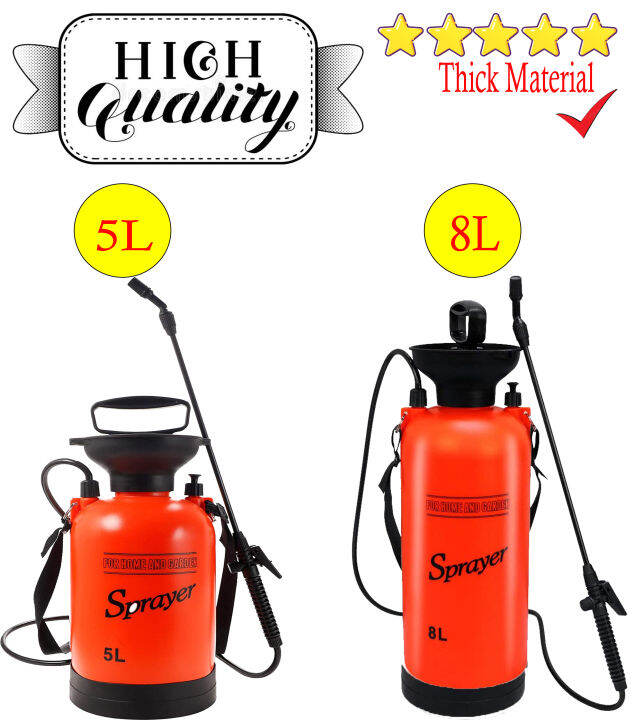 [READY STOCK] 5 / 8 Litre Garden Sprayer, Pump Action Pressure Sprayer