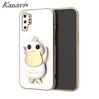 Kanavi เคสโทรศัพท์รูปเป็ดที่เข้าถึงได้สำหรับ Samsung Galaxy Note 8 Note 9 Note 10 Lite Note 10 Plus 10 Plus Note 20 Note 20 Note 20เคสโทรศัพท์ตัวชุบโลหะหรูหราพิเศษแฟชั่นใหม่ที่ใส่เป็ดถอดออกได้