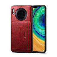 หรูหราR EtroหนังPUยืนกรณีสำหรับHuawei Mate 30 หลายผู้ถือบัตรกระเป๋าสตางค์ปกCapa