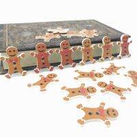 【YF】♧●  100pcs  gingerbread Man buttons decoration festival scrapbooking 30mm