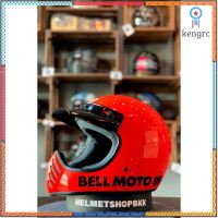 หมวกกันน็อคเต็มใบคลาสสิค BELL MOTO 3 GLOSS HI-VIZ ORANGE CLASSIC สินค้ามีจำนวนจำกัด