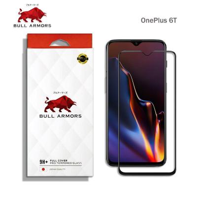 BullArmors รุ่น OnePlus 6T (วันพลัส) บูลอาเมอร์ Film ฟิลม์กันรอย กระจกกันรอย เกรดA ระดับ 9H+ แกร่ง เต็มจอ สัมผัสลื่น